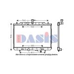 Arrefecedor do motor AKS DASIS 070148N
