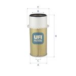 Filtro de ar UFI 27.C39.00