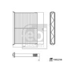 Filtre, air de l'habitacle FEBI 1002256