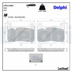 Jeu de plaquettes de frein DELPHI LP5116EV