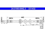 Tubo flessibile del freno ATE 24.5105-0442.3