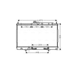 Radiateur moteur AVA COOLING MT2197