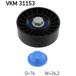 Polia guia, correia trapezoidal SKF VKM 31153
