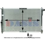 Arrefecedor do motor AKS DASIS 510065N