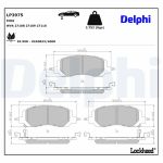Jeu de garnitures de frein DELPHI LP3975