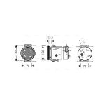 Compresseur de climatisation AVA COOLING DWAK018