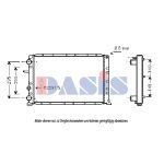 Radiateur moteur AKS DASIS 081600N