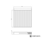 Filtre, air de l'habitacle BLUE PRINT ADBP250076
