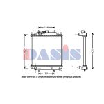 Radiateur moteur AKS DASIS 360410N