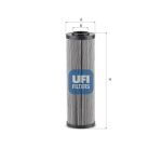 Filtro, sistema hidráulico de trabalho UFI 25.724.00