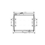 Radiateur moteur AVA COOLING TOA2642