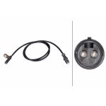Sensor do ABS traseiro, direito HELLA 6PU 358 216-781