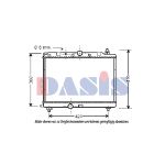 Radiateur moteur AKS DASIS 370410N