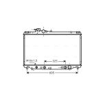 Radiateur moteur AVA COOLING TO2346 AVA