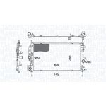 Raffreddatore motore MAGNETI MARELLI 350213206300