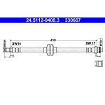 Tubo flessibile del freno ATE 24.5112-0408.3