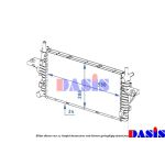 Arrefecedor do motor AKS DASIS 121001N