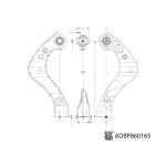 Hinterradaufhängungsarm BLUE PRINT ADBP860165