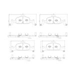 Jogo de pastilhas para travão de disco BREMBO P85164NX