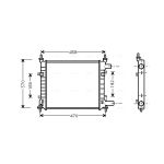 Radiateur moteur AVA COOLING FD2257