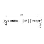 Flexible de frein BOSCH 1 987 481 A48
