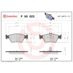 Jeu de plaquettes de frein, frein à disque BREMBO P 50 023