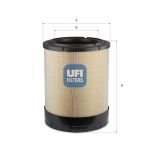 Filtro de ar UFI 27.I37.00