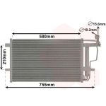 Condenseur (climatisation) VAN WEZEL 27005242