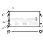 Radiateur moteur TYC 737-0074
