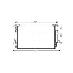 Kondensator, Klimaanlage AVA COOLING MT5210D