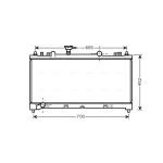 Arrefecedor do motor AVA COOLING MZ2226