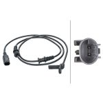 Sensor do ABS traseiro, direito HELLA 6PU 012 679-951