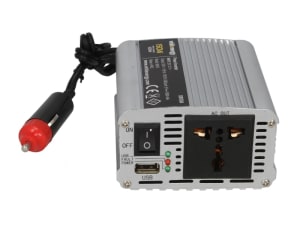 WHITENERGY Měnič napětí do auta 12/230 V, 150 W s USB