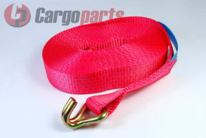 CARGOPARTS Upínací pás volný s profilovaným hákem, bez ráčny, délka 11,5 m