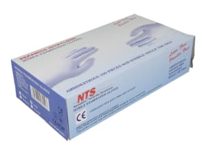 NTS Ochranné rukavice, nitrilové, modré 9/L 3440643