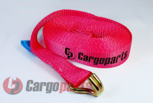 CARGOPARTS Upínací pás volný s profilovaným hákem, bez ráčny, délka 9,5 m