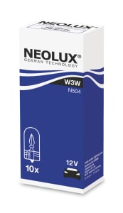 NEOLUX Žárovka typ W3W, Standard 3W, 12V, W2.1x9.5d, (karton 10 ks)