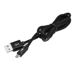 EXTREME-STYLE Univerzální silikonový kabel USB - micro USB, černý, 100 cm