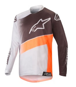 Off-road košulja ALPINESTARS MX YOUTH RACER SUPERMATIC boja crna/fluorescentna/narančasti/siva