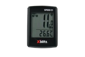 Xblitz Tachometr na kolo, cyklocomputer, Speed C1, voděodolný, 20 funkcí, pro všechny velikosti kol