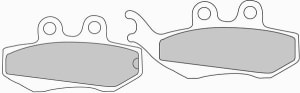 Set disk pločica, kočioni disk FDB677EF FERODO eco friction-EF, 94,6x42,1x7,6mm