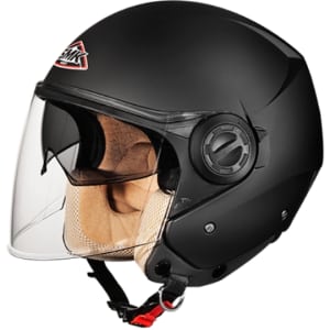Kaciga otvorena SMK COOPER MATT BLACK MA200 boja crna/mat