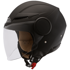 Kaciga otvorena SMK STREEM MATT BLACK MA200 boja crna/mat