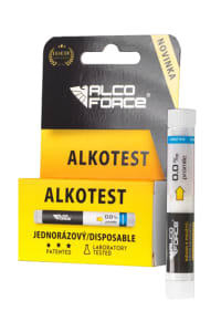 AlcoForce Jednorázový alkoholtester na jedno použití