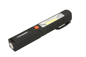 Tiross Pracovní svítilna s polohováním, 1W LED + 3W COB LED dioda, skládací háček, vestavěný magnet