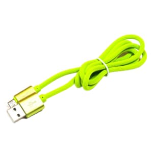 EXTREME-STYLE Univerzální silikonový kabel USB - micro USB, zelený, 100 cm