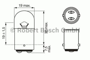 BOSCH Žiarovka R5W osvetlenie na ŠPZ 1 987 302 237