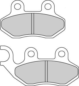 Set disk pločica, kočioni disk FDB2190EF FERODO eco friction-EF, 70,2x41,5x8,2mm