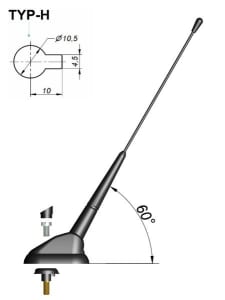 UNICON Anténa 536mm 650-351-002