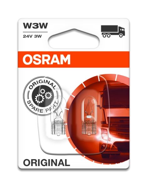 Žárovka typ W3W, 24V, 3W, Standard, 2 ks, 2841-02B